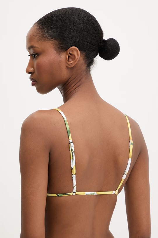 HUGO biustonosz kąpielowy damski FANCY_triangle 50561313 żółty SS26