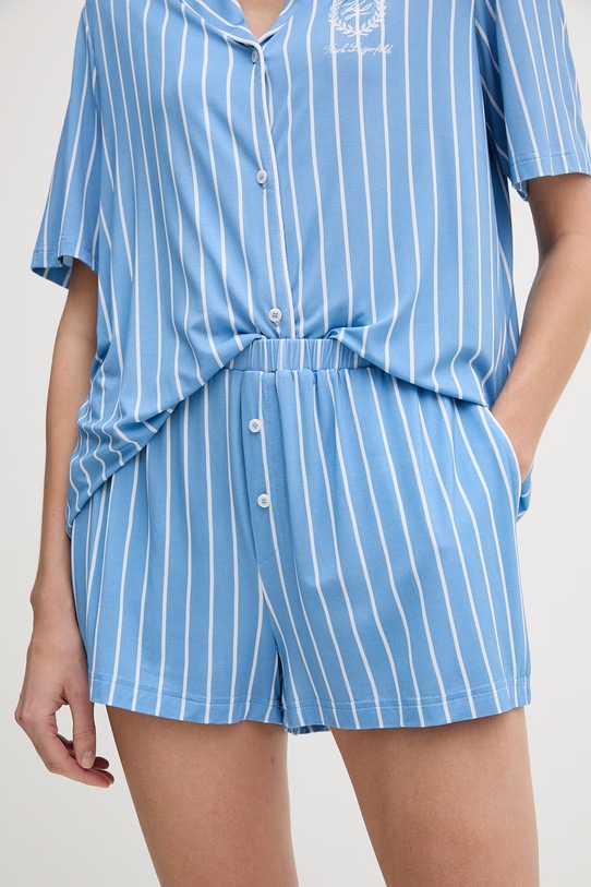 Karl Lagerfeld piżama dwuczęściowa damska z wiskozą HOTEL KARL B2W45006 niebieski