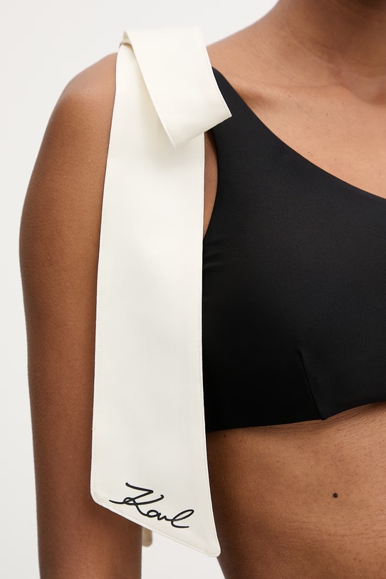 Karl Lagerfeld biustonosz kąpielowy damski czarny B2W46027