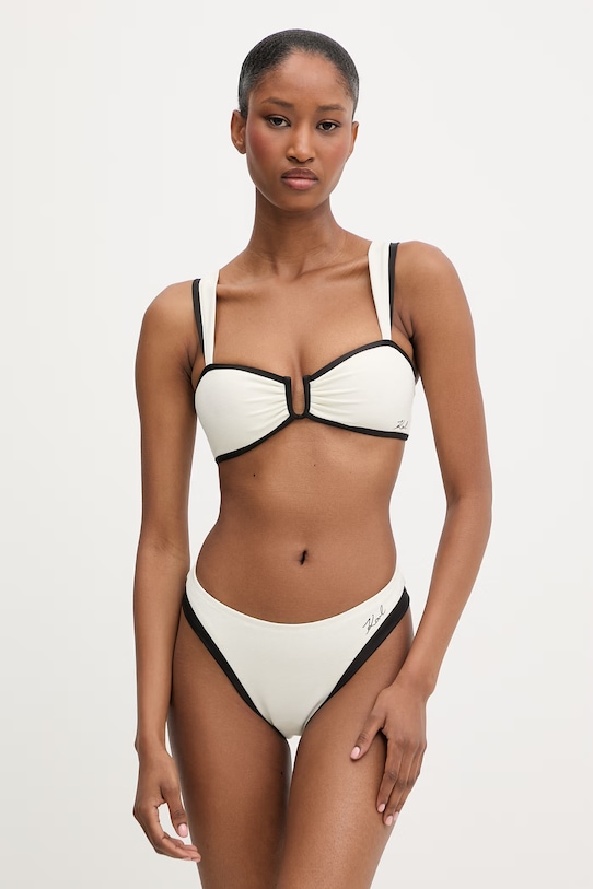 Karl Lagerfeld figi kąpielowe damskie beżowy B2W46023