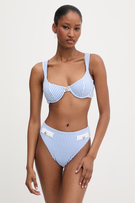 Karl Lagerfeld biustonosz kąpielowy damski HOTEL KARL B2W46006 niebieski SS26
