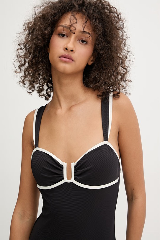 Odzież Karl Lagerfeld strój kąpielowy jednoczęściowy damski B2W46026 czarny