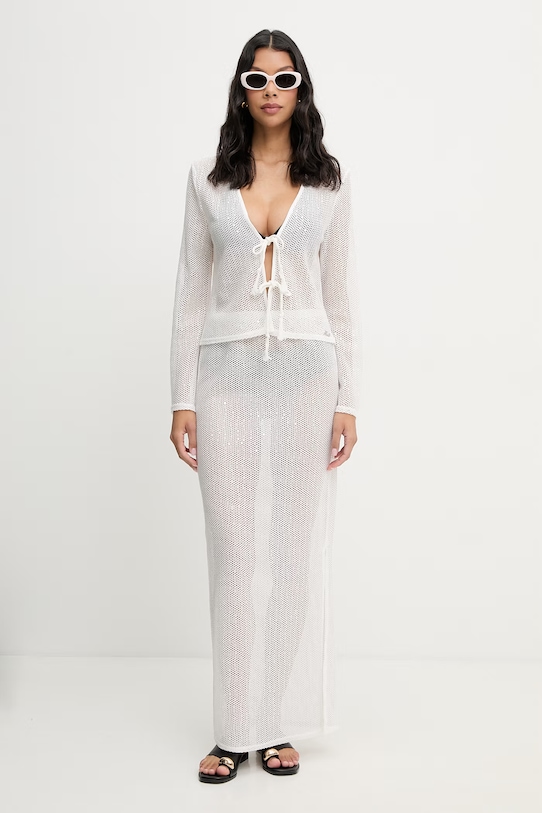 Karl Lagerfeld spódnica plażowa damska B2W46031 biały SS26