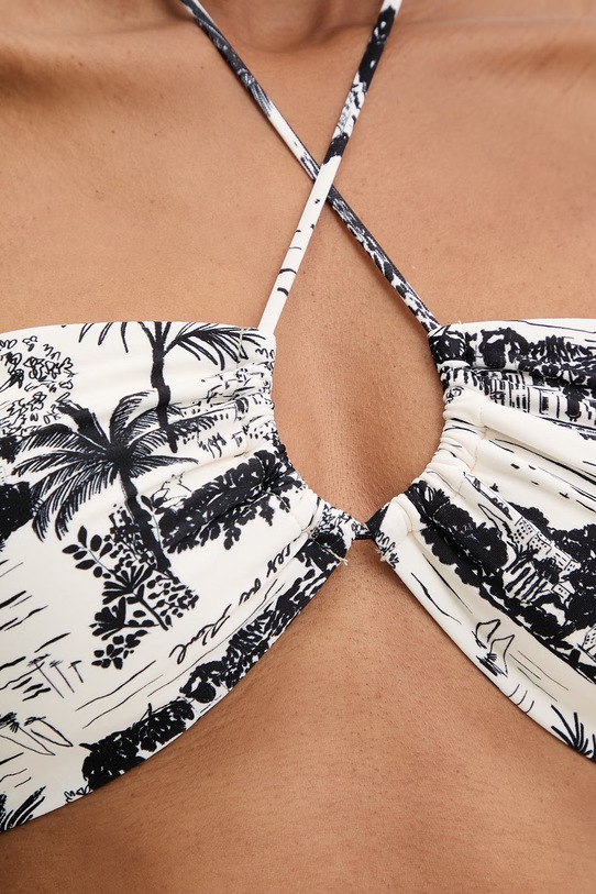 Karl Lagerfeld biustonosz kąpielowy damski beżowy B2W46055