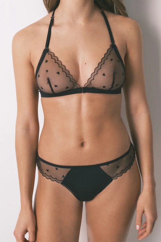 women'secret stringi damskie czarny 5353924