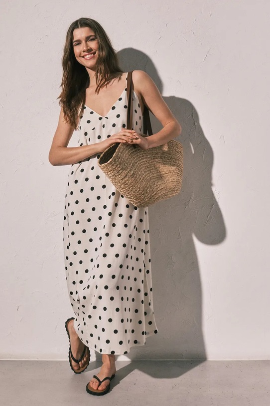 women'secret sukienka plażowa damska beżowy 5543684