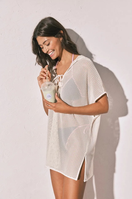 women'secret Sukienka plażowa damska beżowy 5543705