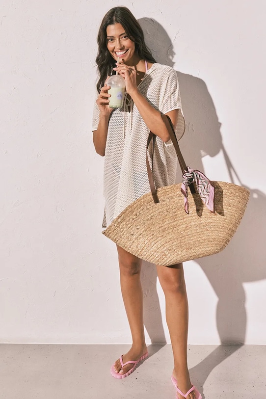 Odzież women'secret Sukienka plażowa damska 5543705 beżowy