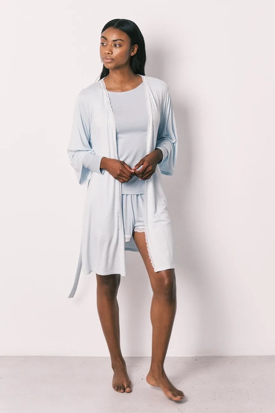 women'secret szlafrok damski z wiskozy 4353597 niebieski SS26