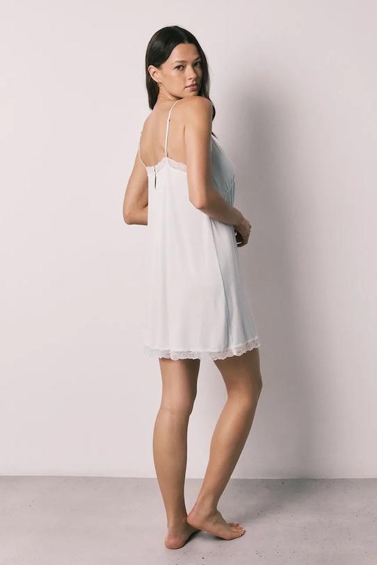 women'secret Koszula nocna damska z wiskozy 4853722 niebieski SS26