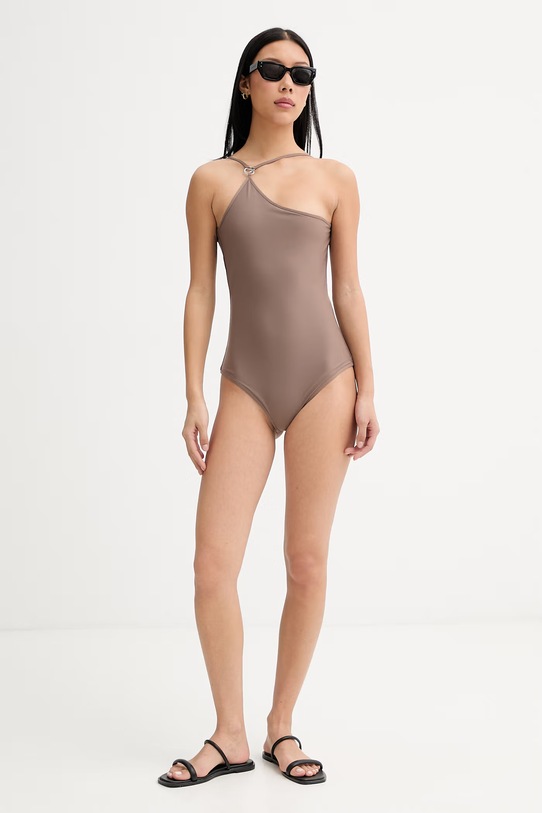 Coperni strój kąpielowy jednoczęściowy damski COPSW11F5021 brązowy SS26