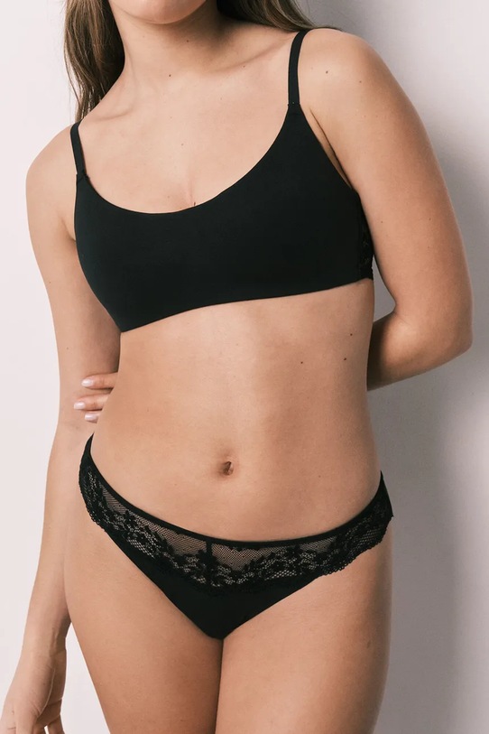 women'secret bugyi női modállal fekete 8323113