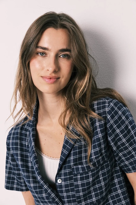 women'secret komplet loungewear damski z wiskozy granatowy 3793065