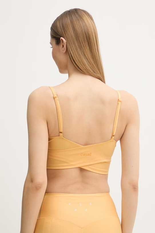 Ρούχα Casall αθλητικό σουτιέν Cross 26139 κίτρινο