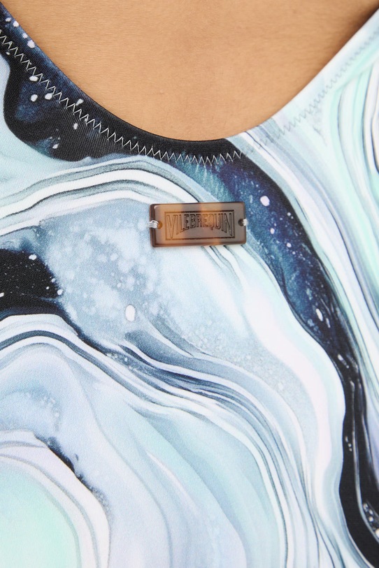 Vilebrequin strój kąpielowy jednoczęściowy damski FAMOUS FMSEH126 niebieski