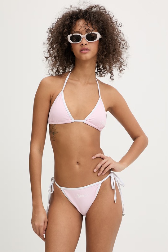 Juicy Couture strój kąpielowy dwuczęściowy damski TAIHTI JCITS126201 różowy SS26