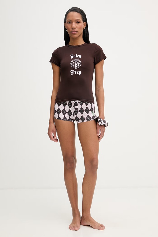 Juicy Couture pyžamo dámske SINGLET JCYPJ126858 hnedá SS26