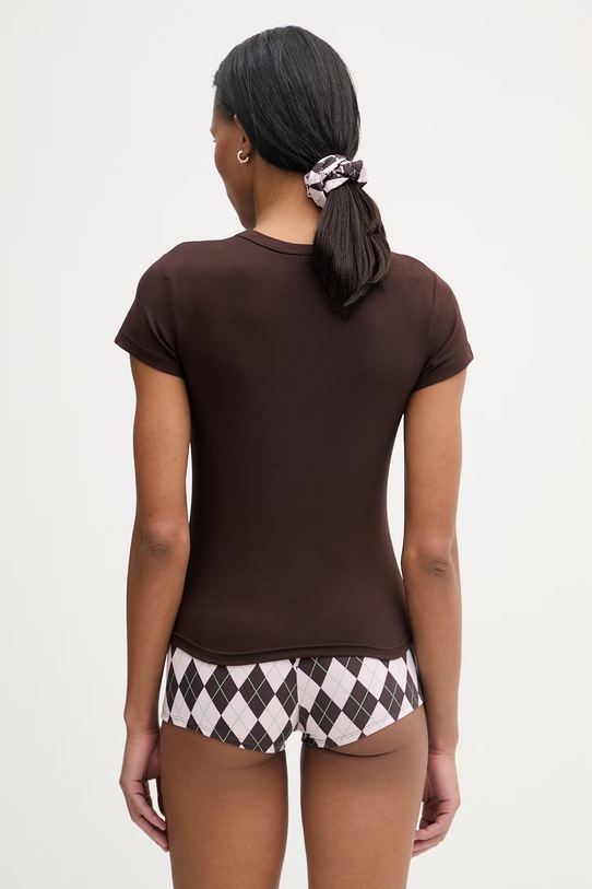 Oblečenie Juicy Couture pyžamo dámske SINGLET JCYPJ126858 hnedá