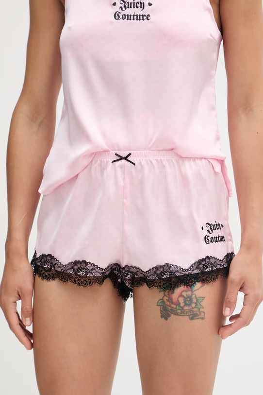 Abbigliamento Juicy Couture pigiama a due parti da donna VEST & SHORT JCYPJ126862 rosa