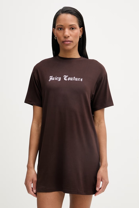 Juicy Couture koszula nocna damska SLEEP DRESS brązowy JCYSD126859