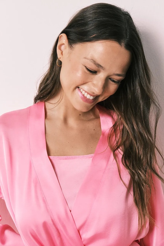 women'secret szlafrok damski różowy 2533686