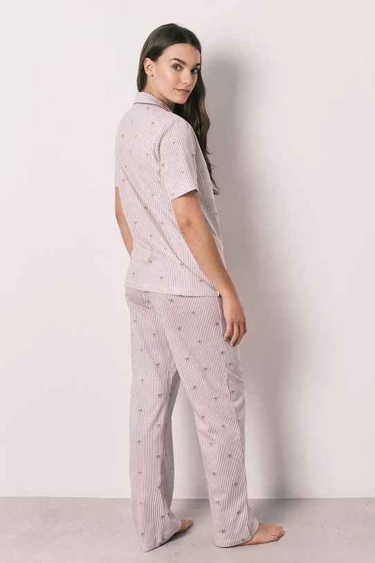 women'secret komplet loungwear damski bawełniany 3133496 beżowy SS26