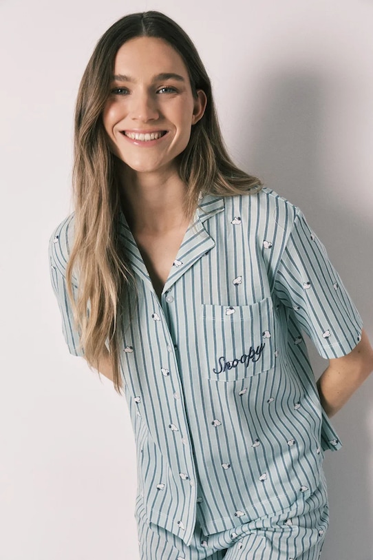 women'secret komplet loungwear damski bawełniany zielony 3133512