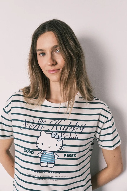 Women'secret komplet loungwear damski bawełniany turkusowy 3133515