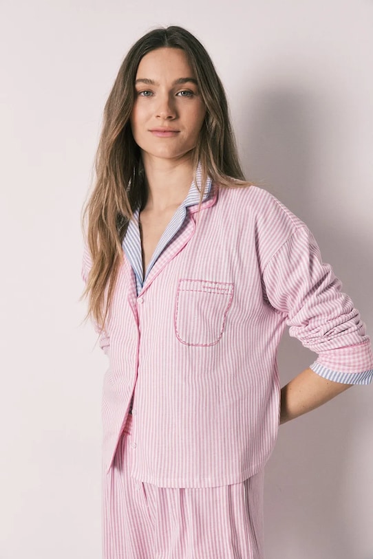 Odzież women'secret piżama dwuczęściowa damska bawełniana 3593022 różowy