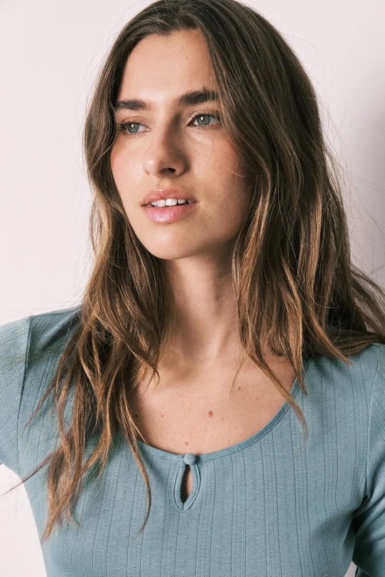 women'secret piżama dwuczęściowa damska z wiskozy niebieski 3593033