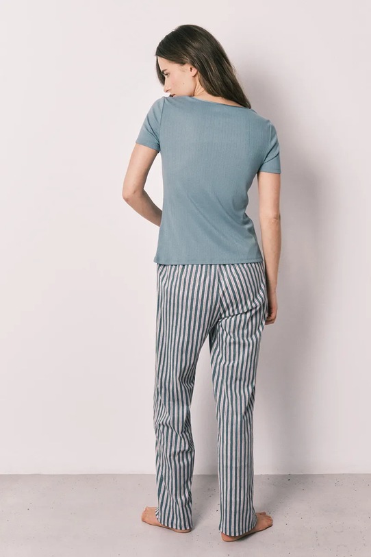 women'secret piżama dwuczęściowa damska z wiskozą 3593035 niebieski SS26