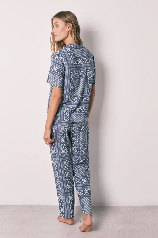 women'secret női kétrészes pizsama viszkózzal 3593042 kék SS26