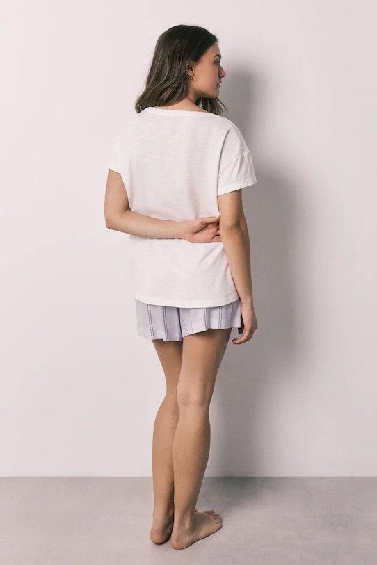 Ruházat women'secret Kétrészes pizsama női 3593046 fehér