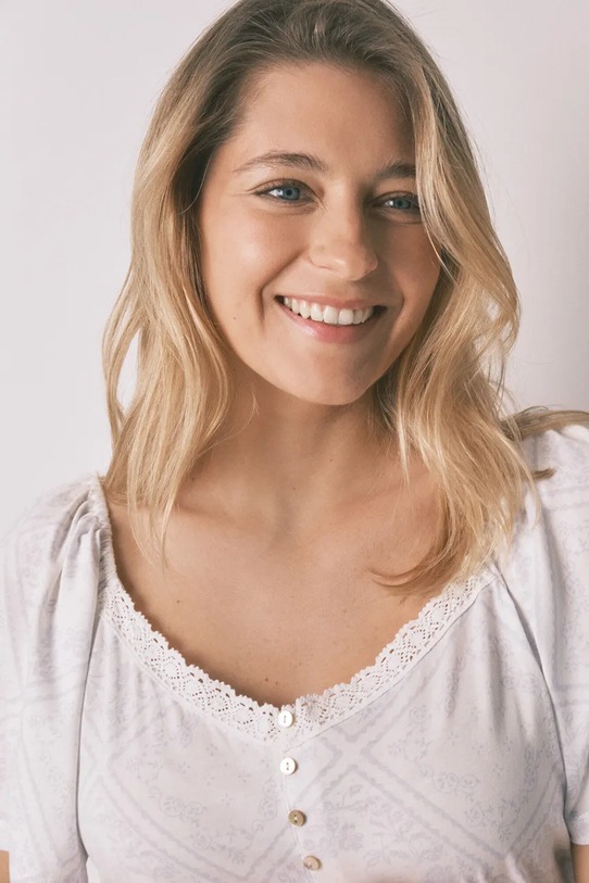 women'secret koszula nocna damska z modalem MATERNITY 3633452 niebieski