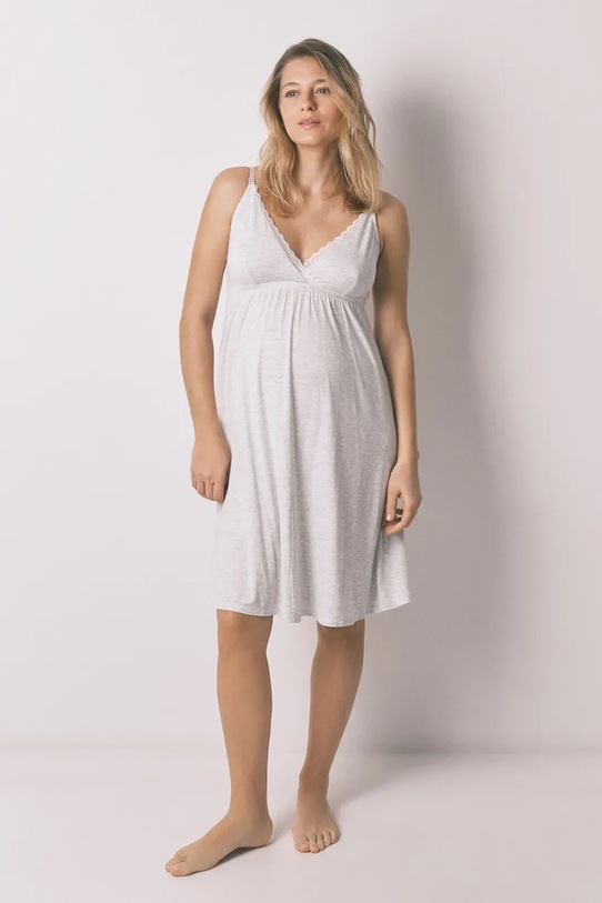 women'secret koszula nocna damska MATERNITY 3633453 szary SS26