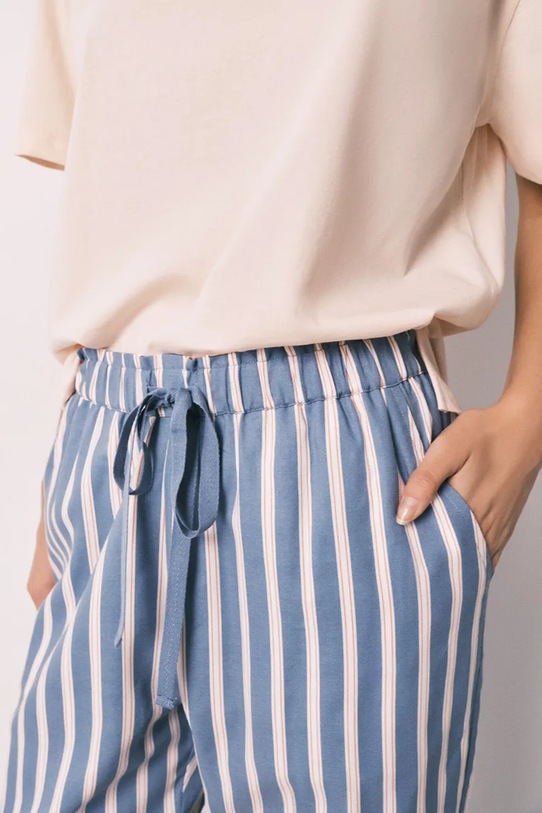 women'secret spodnie piżamowe damskie z wiskozą niebieski 3703232