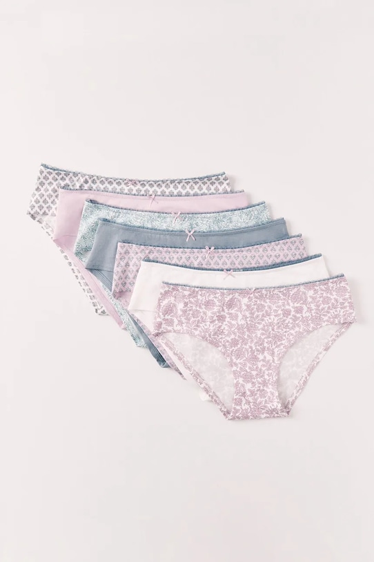 women'secret figi damskie bawełniane 7-pack 4933655 fioletowy SS26