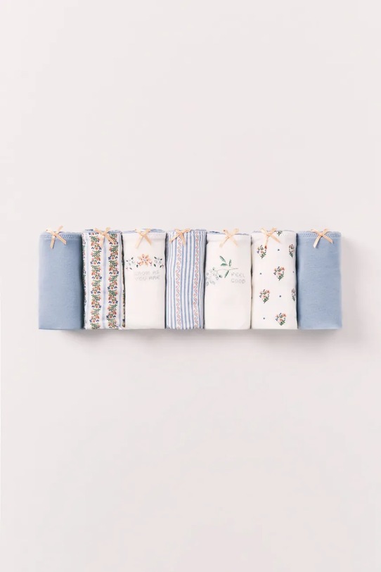 women'secret chiloți brazilieni de pentru femei, din bumbac pachet de 7 albastru 4933658