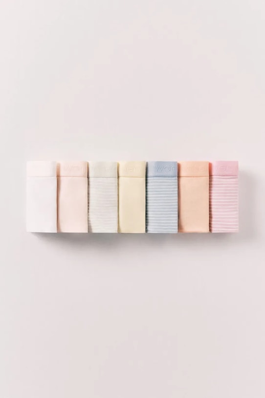 women'secret chiloți tanga pentru femei, din bumbac pachet de 7 multicolor 4933659