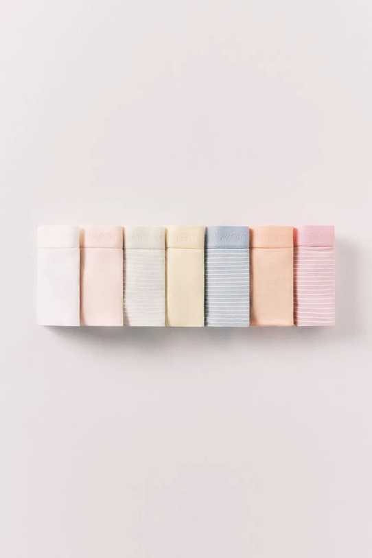 women'secret brazyliany damskie bawełniane 7-pack multicolor 4933660