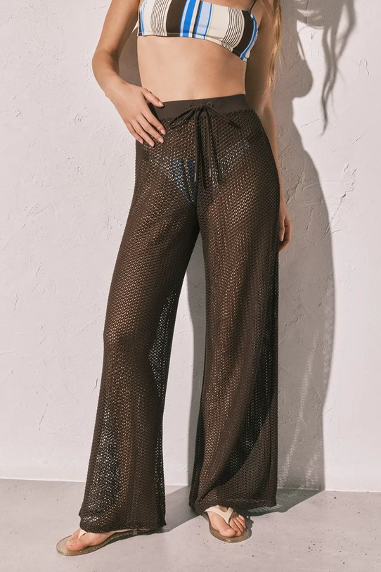 women'secret spodnie plażowe damskie brązowy 5543703