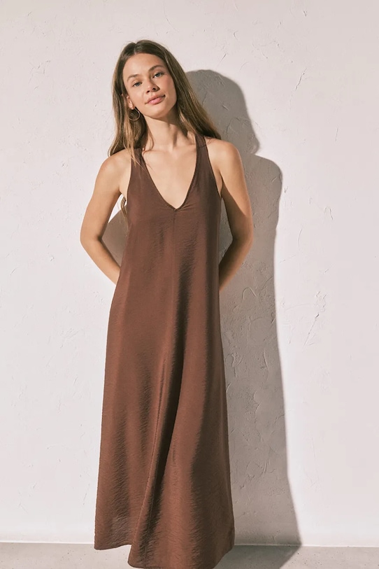 Odzież women'secret sukienka plażowa damska 5543706 brązowy