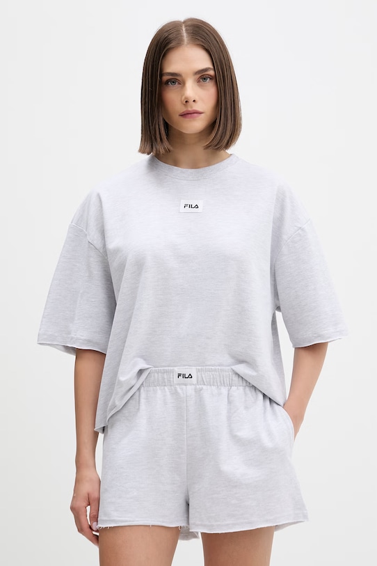 Fila piżama dwuczęściowa damska bawełniana szary FPS4225