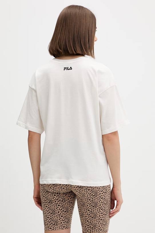 Fila piżama dwuczęściowa damska bawełniana z elastanem FPS4226 beżowy SS26