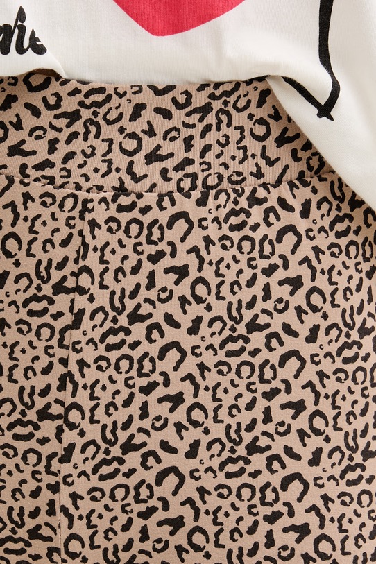 Fila piżama dwuczęściowa damska bawełniana z elastanem FPS4226 beżowy