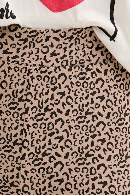 Fila piżama dwuczęściowa damska bawełniana z elastanem FPS4226 beżowy