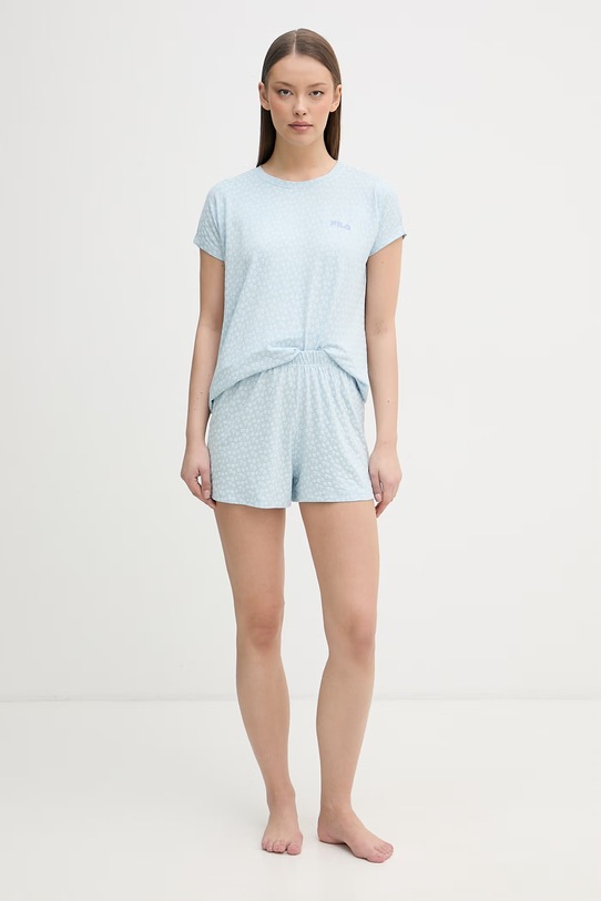 Fila piżama dwuczęściowa damska z wiskozy FPS4229 niebieski SS26
