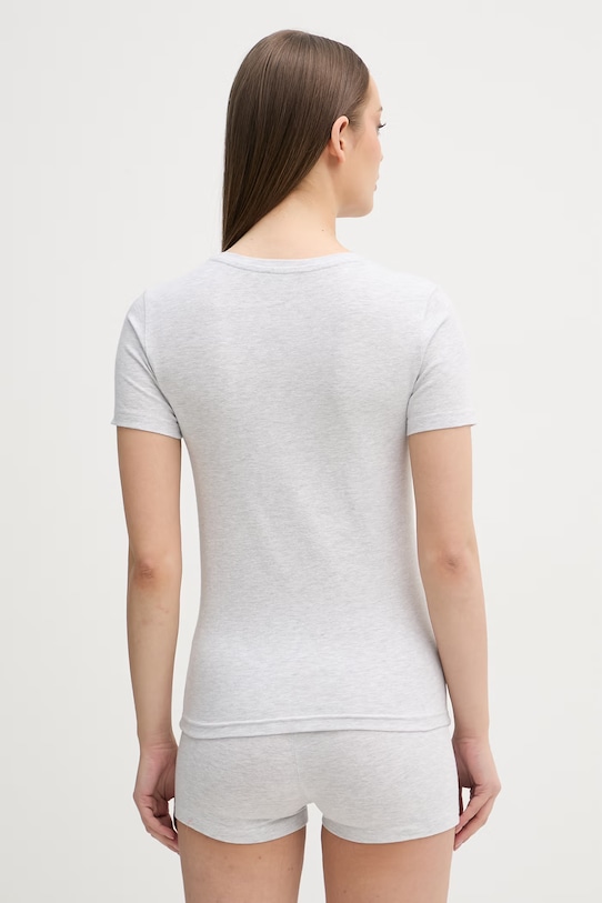 Odzież Fila piżama dwuczęściowa damska bawełniana z elastanem FPS4231 szary
