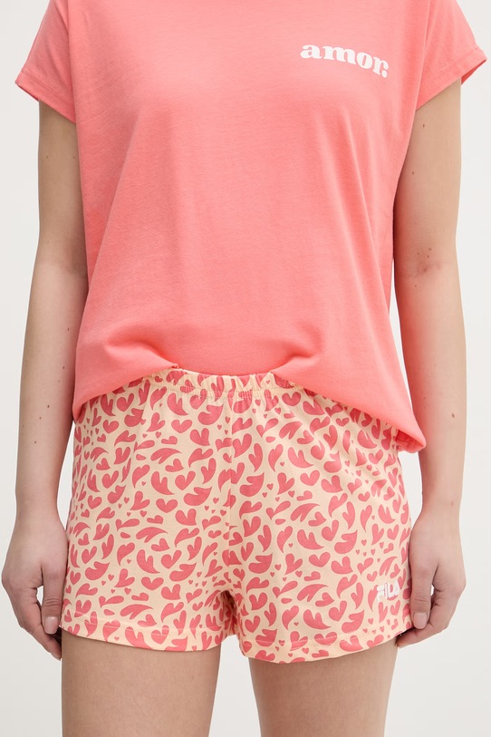 Fila piżama dwuczęściowa damska bawełniana różowy FPS4236