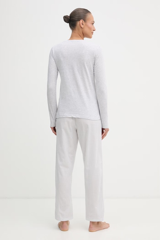 Одяг Fila роздільна піжама жіноча з бавовною FPS4237 сірий